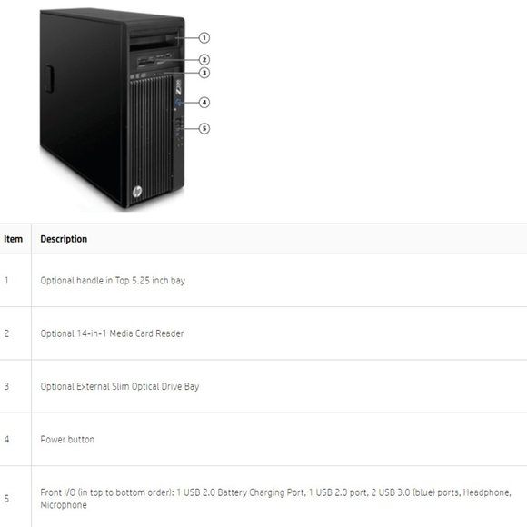 HP Workstation Z230 Tower PC i7-4771 | 3.5GHz CPU 8GB RAM 1TB Windows 10 Pro - Picture 3 of 9